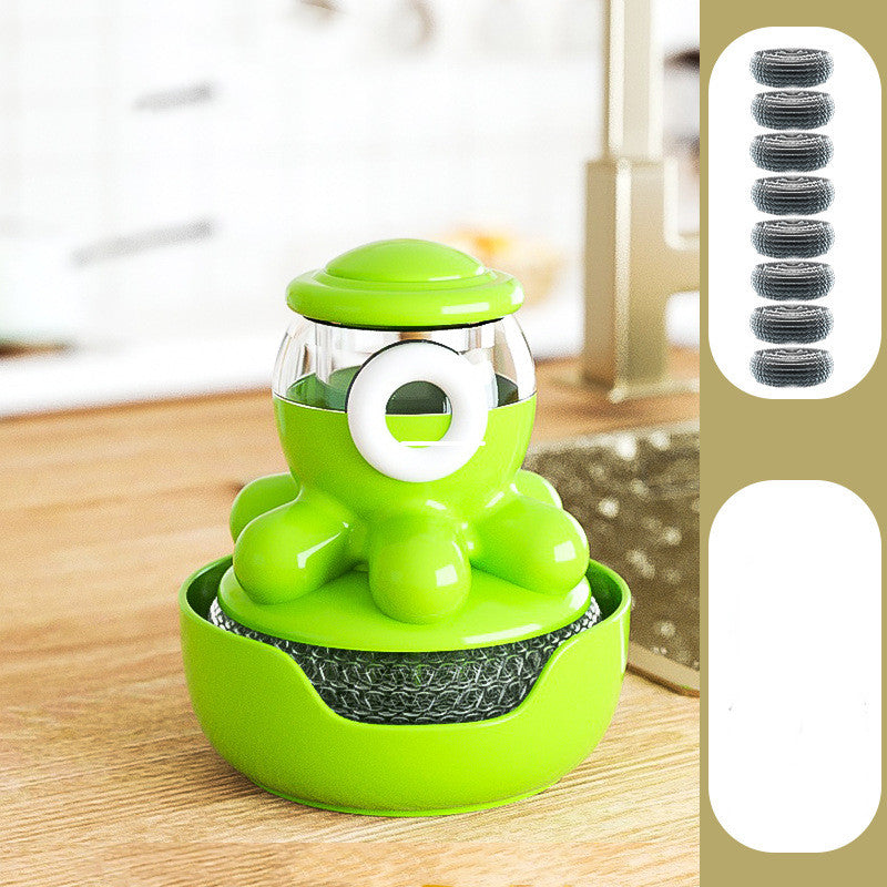 Octopus Pot Brush Self Adding Liquid Kitchen Tools Gadgets Cleaner - Minihomy