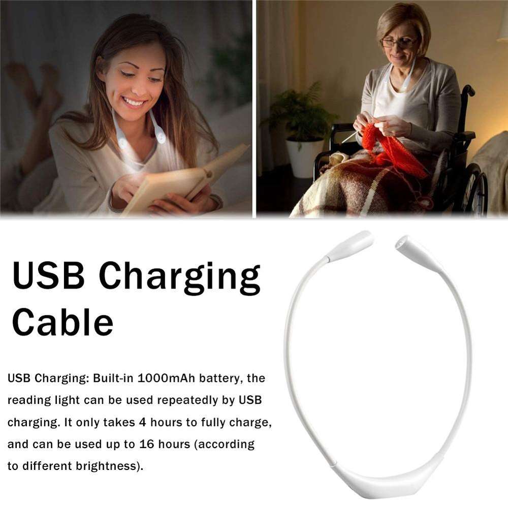 Lighten Up Your Reading (and More!) with the Hands-Free USB Neck Light - Minihomy