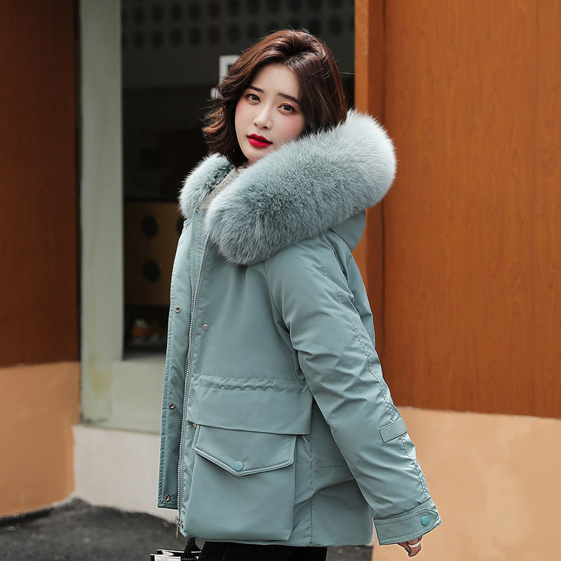 Pie Overcoming Women's Plus Size Women's Autumn And Winter Fur Jacket Women