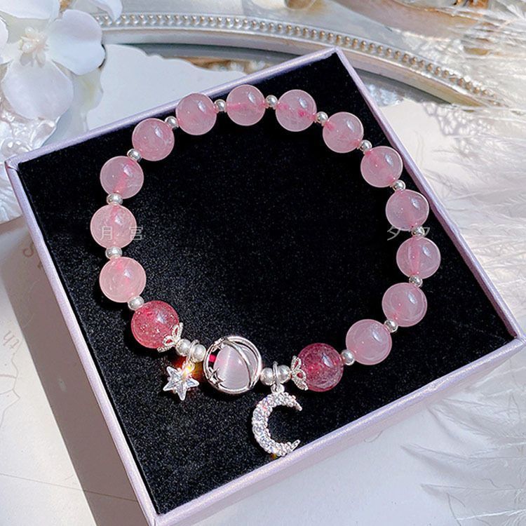 Lavender Opal Bracelet Female Special-interest Design Gray Moonlight