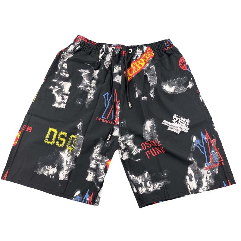 Printed Board Shorts Drawstring Casual Pants Summer