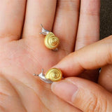 Cute Snail Ear Studs Earrings - One Pair Package