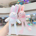 Plush Pull Ears Rabbit Stretch Doll Keychain - Minihomy