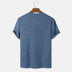 Men Summer Solid Color Round Neck Basic T-Shirts - Minihomy