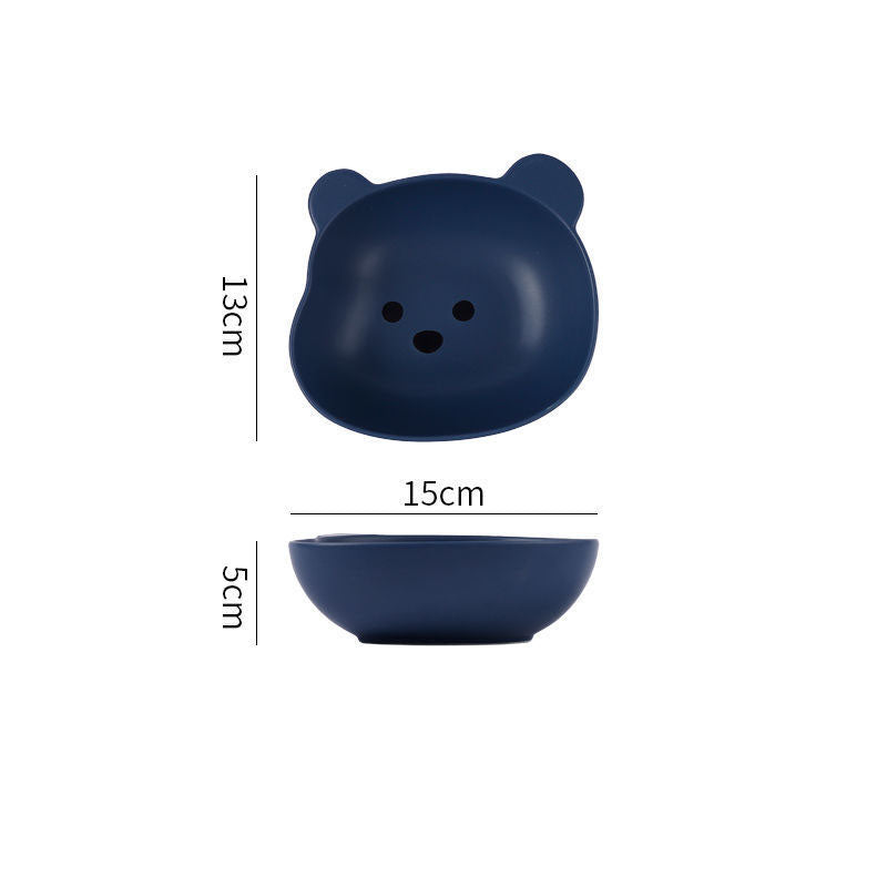 Home Cartoon Cute Bear-shaped Dinner Plate - Minihomy