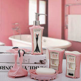 Five-piece bathroom set