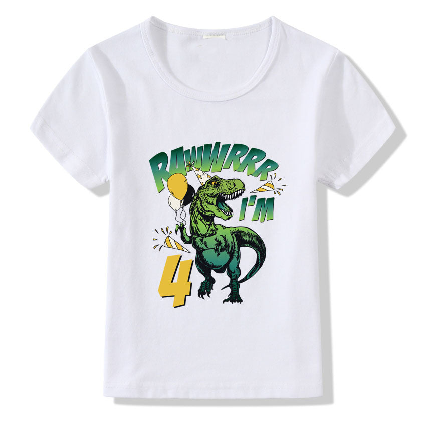 Children's T-shirt Numbers 1-9 Birthday T-shirt - Minihomy