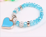 Elastic Crystal  Bracelet & Bangle Heart Bracelets - Minihomy