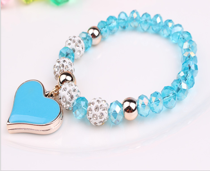 Elastic Crystal  Bracelet & Bangle Heart Bracelets - Minihomy