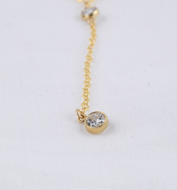 Exquisite diamond metal pendant necklace - Minihomy