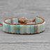 Hand-Woven Dyed Turquoise Yoga Meditation Bracelet for Chakra Balancing - Minihomy