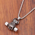 Gym dumbbell necklace - Minihomy