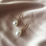 Waterdrop Pearl Simple Personality Earrings - Long 4.5cm/1cm, Short 4cm/1.2cm