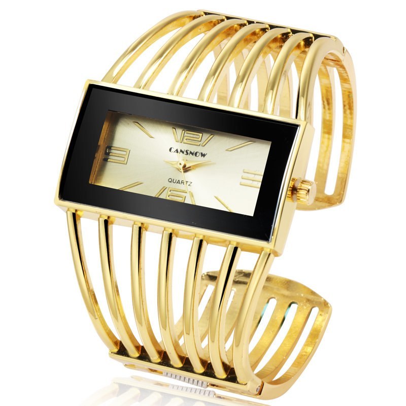 Womens Watch Luxury Fashion Rose Gold Bangle Bracelet Watch Women Dress Clock