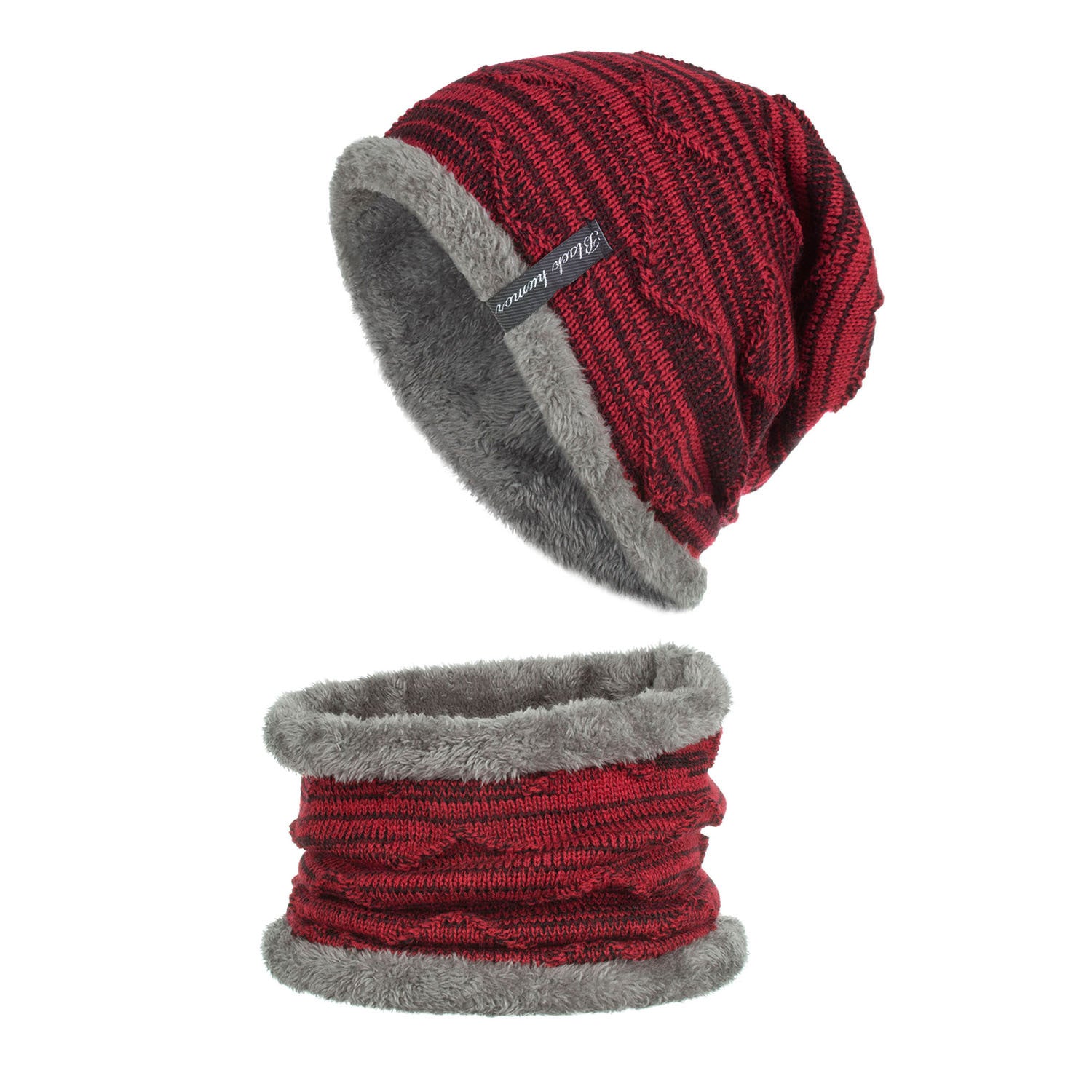 Diagonal hook hat bib knitted woolen hat