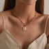 Pendant Necklace Ladies Double Simple Chain Necklace - Minihomy