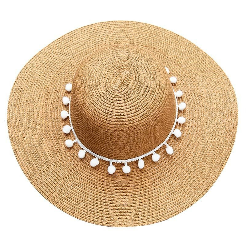 Fashion Personalized Custom Embroidery Beach Hat Your Name Text Logo Women Sun Hat Palm Straw Hat