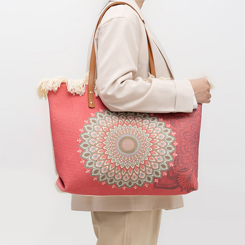 Bohemian Ethnic Style Canvas Bag - Commuter Shoulder Bag - Minihomy