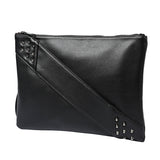 Chic Rivet Detail PU Leather Tote Bag