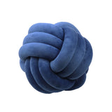 Knotted Plush Ball Design Round Throw Pillow