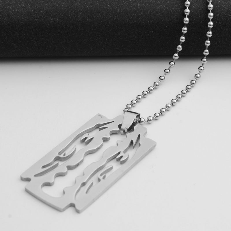 Men chain stainless steel Blade necklaces - Minihomy