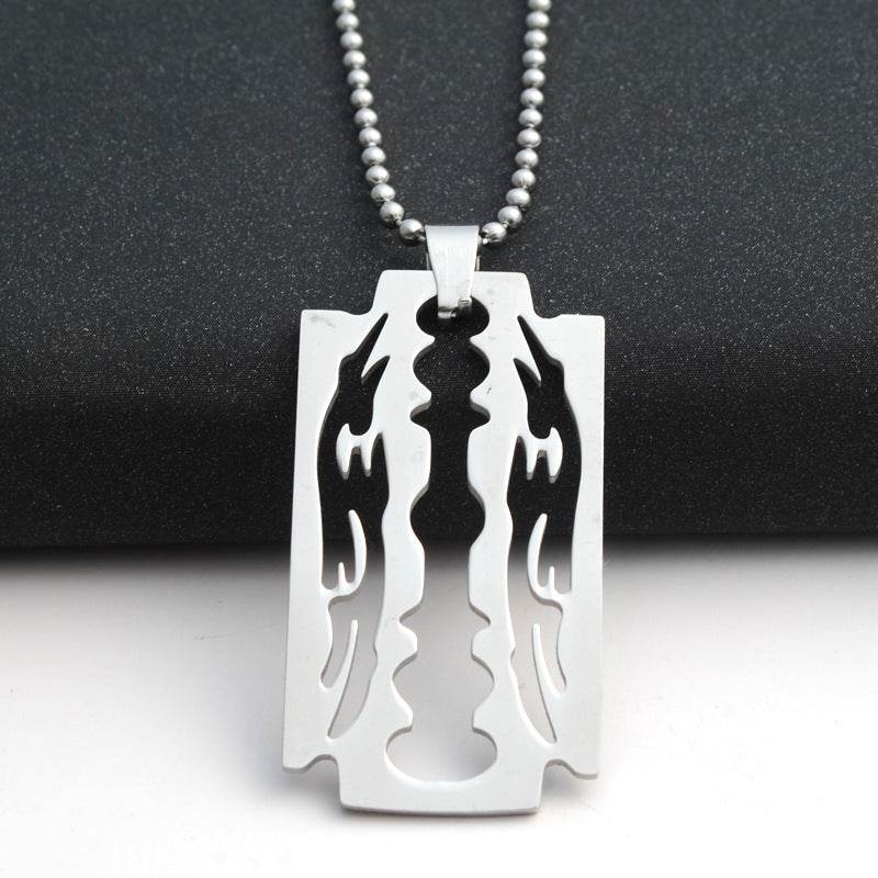 Men chain stainless steel Blade necklaces - Minihomy