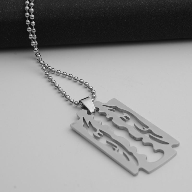 Men chain stainless steel Blade necklaces - Minihomy