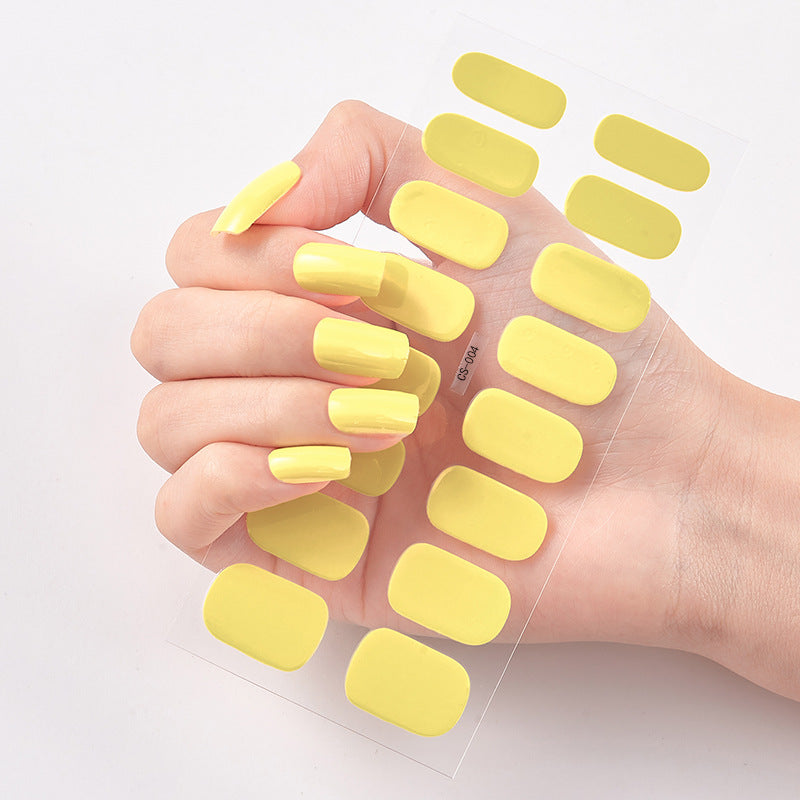 Letter Color Nail Art Sticker Full Sticker