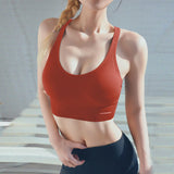 Women Sports Bra Female Fitness Gym Bra Hollow Breathable Top Running Yoga Bra