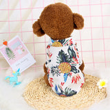 Hawaiian Teddy Small Dog Dog Shirt Cloth Cat Clothes - Minihomy