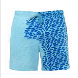 Magical Change Color Beach Shorts Summer Men Swimming Trunks Swimwear Swimsuit