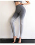 Gradient Color Workout Clothes Gather Seamless Yoga Clothes - Minihomy