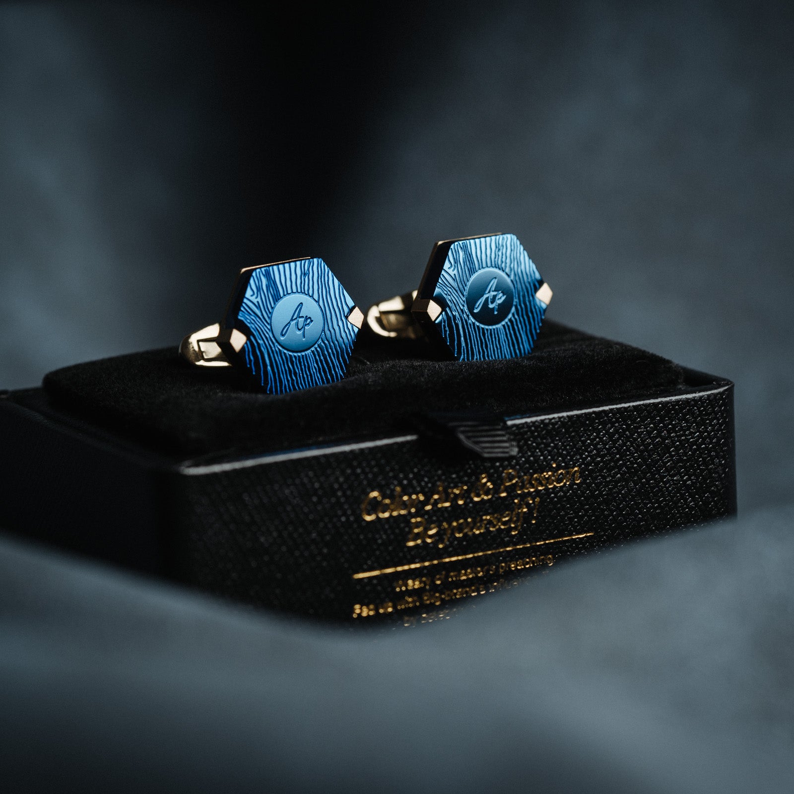 French Blue gold Cufflinks Men's Business Casual - Minihomy