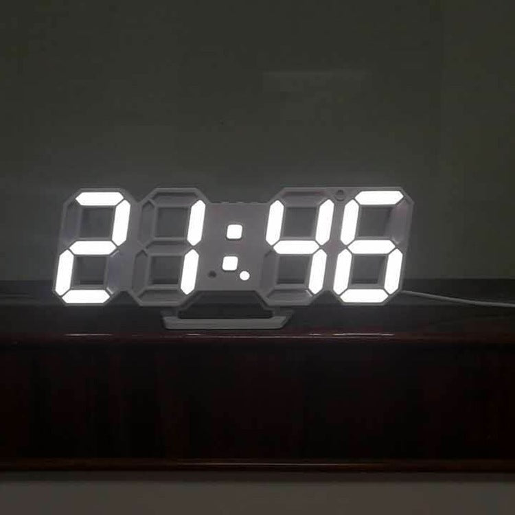 Korean Version Of Electronic Wall Clock Wall Three-dimensional Wall Clock Bedside Alarm Clock