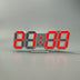 Korean Version Of Electronic Wall Clock Wall Three-dimensional Wall Clock Bedside Alarm Clock - Minihomy