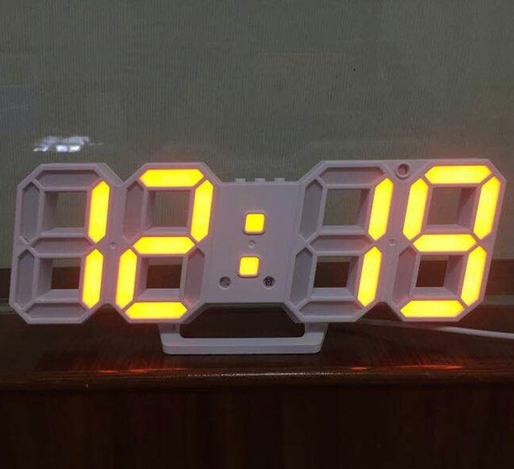 Korean Version Of Electronic Wall Clock Wall Three-dimensional Wall Clock Bedside Alarm Clock