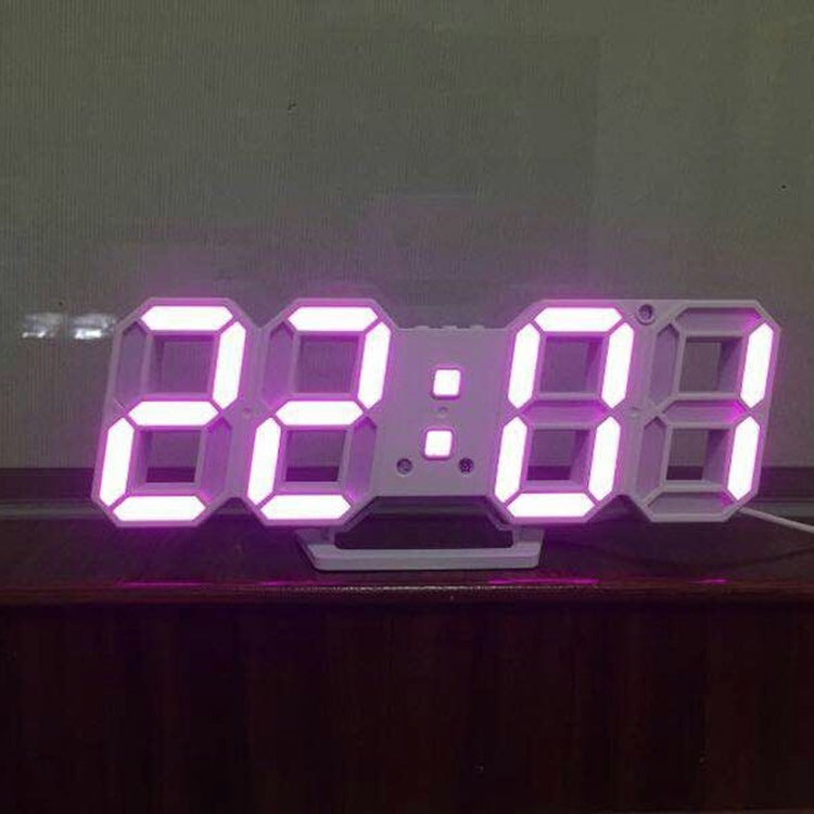 Korean Version Of Electronic Wall Clock Wall Three-dimensional Wall Clock Bedside Alarm Clock