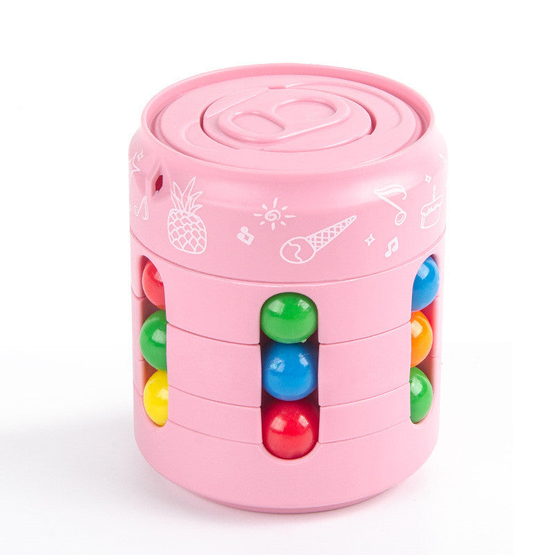 Can Cube Top Magic Colorful Beans Finger Spinning Stress Relief Toy - Minihomy