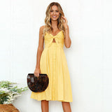 Get Ready to Shine: Summer Sleeveless Backless Strap Dress