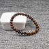 8mm Dumb Black Frosted Stone Tiger's Eye Bracelet Men And Women Couple Bracelets - Minihomy