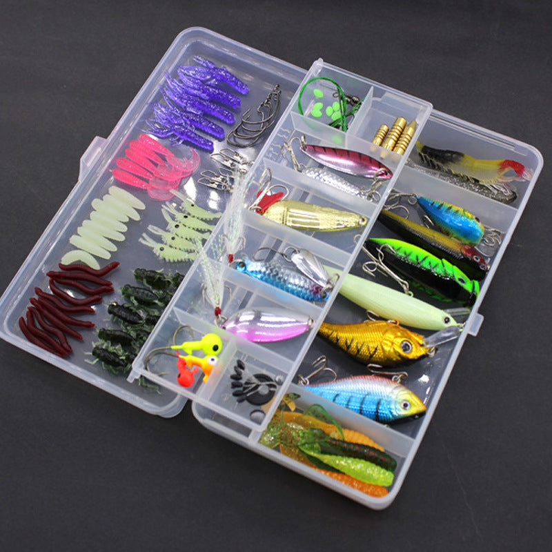 Fishing Gear Sequined Soft Bait Set