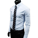 Business Shirt Candy Color Men's Casual Long-Sleeved Shirt