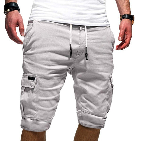 Men Casual Jogger Sports Cargo Shorts Military Combat Workout Gym Trousers