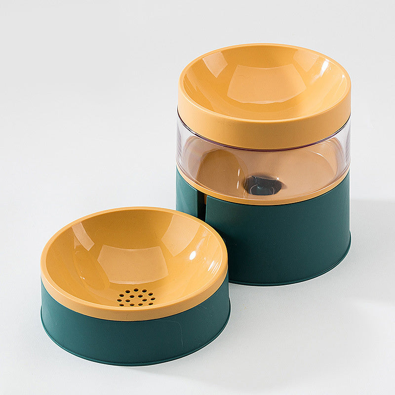 Non-Tip Dog & Cat Bowls - Double Food & Water Bowl for Pets - Minihomy