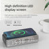 Electric Wireless Phone Charger, Clock, HD Thermometer, Mirror, Clock with Charger - Minihomy