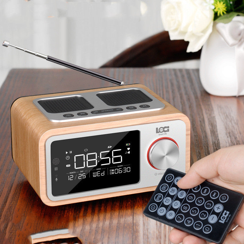 Bluetooth Speaker Alarm Clock Radio Mobile Phone Clock Small Stereo - Minihomy