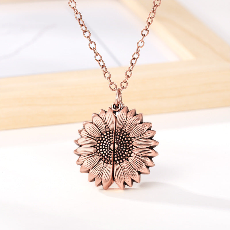 Sunflower Necklace Pendant