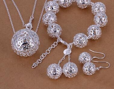 Exquisite Jewelry Silver-plated Three-dimensional Ball Pendant Jewelry - Minihomy