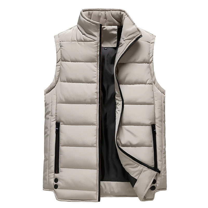 Warm Waistcoat Men's Winter Padded Vest Jacket Sleeveless