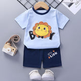 Children's Short-Sleeved Suit - Cotton Baby Summer Clothes